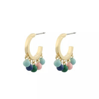 Snö of Sweden- Barcelona oval charm ear, korvakorut