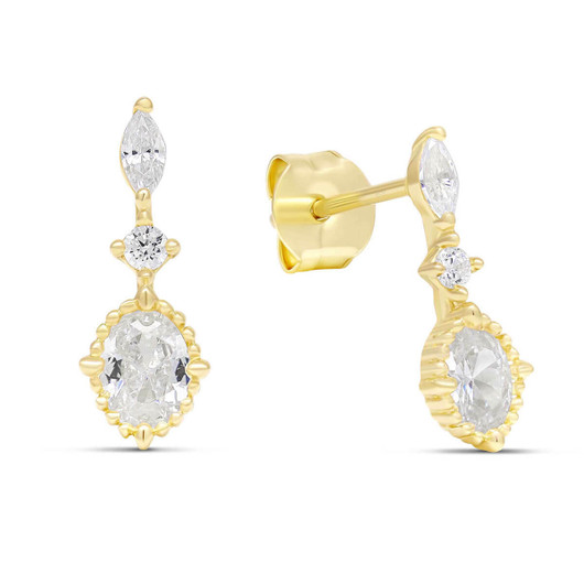 Korutuote Oy- Kultakorvakorut, zircon