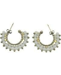 Silver Bar- Rengas, teräskorvakorut 