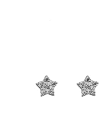 Silver Bar- Teräskorvakorut, tähti