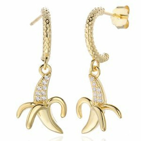 Classic silver- Hopeakorvakorut, kullattu