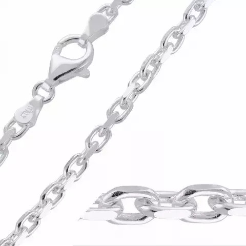 Korutuote Oy- Rannekoru ankkuriketju laatalla, hopea 17+3cm. 