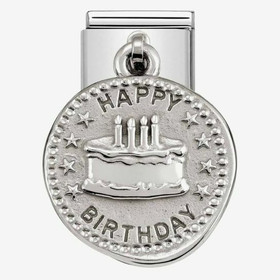 Nomination Italy- Silvershine collection, classic. Happy Birthday