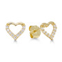 Korutuote Oy- Sydämenmuotoiset kultakorvakorut