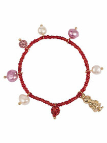 Muumi koru- Punainen lasteni rannekoru