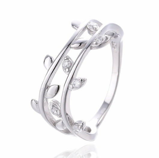 Classic silver- Sormus, hopea. USEITA KOKOJA!