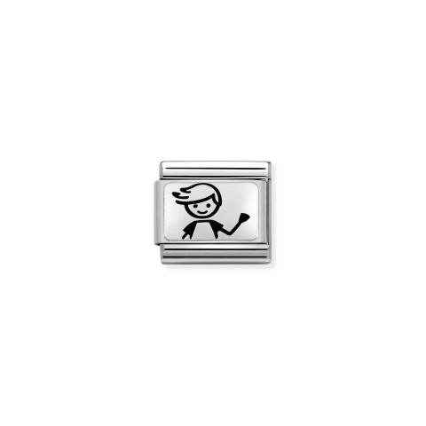Nomination Italy- Classic, BOY Silver Charm 