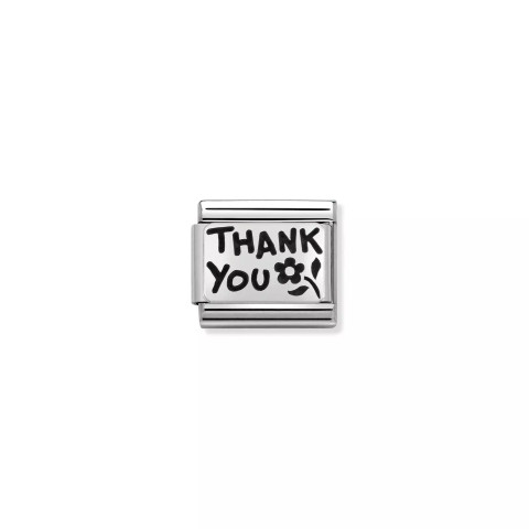 Nomination Italy- Classic, THANK YOU. Silver Charm 