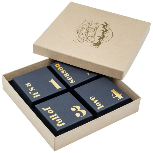 Adventtikalenteri- Jouluaiheella, koruille