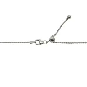 Catwalk Jewellery- Spigalink kaulakoru rodiumilla päällystetty hopea, riipusketju