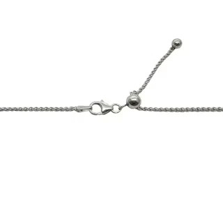 Catwalk Jewellery- Spigalink kaulakoru rodiumilla päällystetty hopea, riipusketju