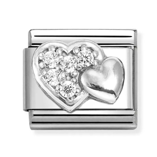 Nomination Italy- Classic SilverShine Symbols, sydän