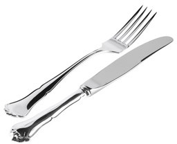 Kultakeskus Oy- Chippendale, veitsi ja haarukka