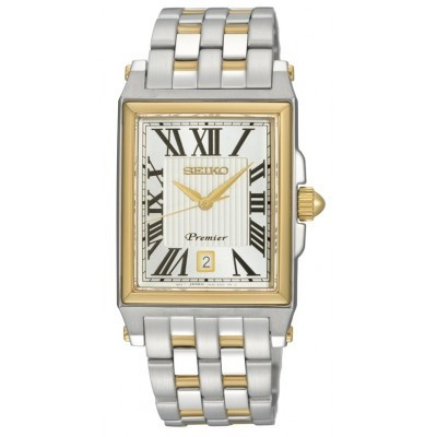 Seiko- Miesten Premier kvartsikello teräsrannekkeella
