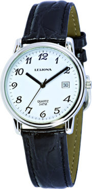 Leijona- Miesten kello, nahkarannekkeinen malli