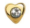 Hammaskoru- Timantti sydän, keltakulta