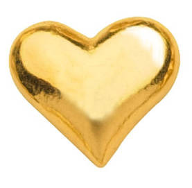 Hammaskoru- Sydän, pieni/siro. Kulta