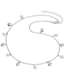 Pirami- Tyttökaulakoru sydämillä, zircon