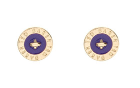 Ted Baker- Tempany Amel Logo Button Stud. Korvakorut