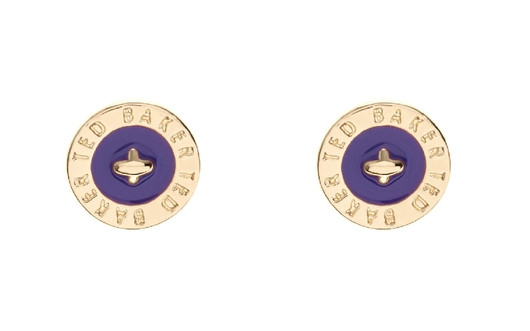 Ted Baker- Tempany Amel Logo Button Stud. Korvakorut