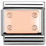 Nomination Italy- Classic Rose Gold, Plate With Screws Charm