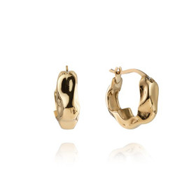 MOCKBERG- Wavy Bolded Hoops, korvakorut