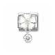 Nomination Italy- Classic Charms, Valkoinen kukka ja pave
