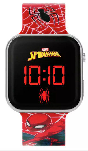  SPIDER-MAN- Digitaalinen rannekello, punainen- Lasten kello 