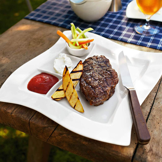 Villeroy & Boch- Texas Pizza/-pihviaterimet 2-osainen