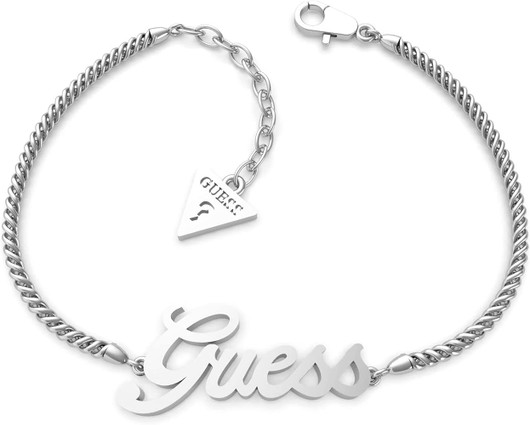 GUESS- Rannekoru, Logolla. Teräs