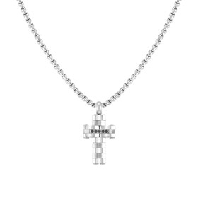 Nomination Italy- Kaulakoru,Risti  teräs. Timantilla