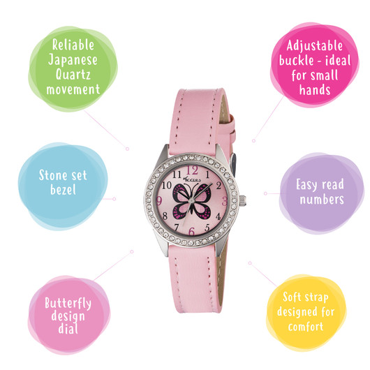 Tikkers- Butterfly Gift Set, rannekello