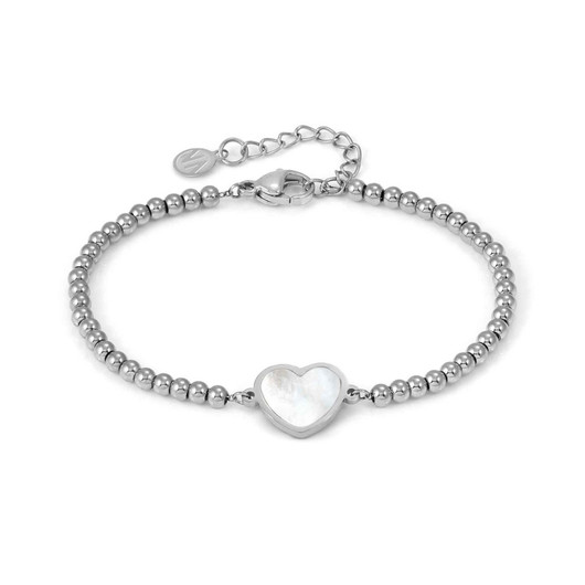Nomination Italy- Emosfere White Heart Beaded, rannekoru