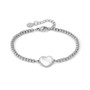 Nomination Italy- Emosfere White Heart Beaded, rannekoru