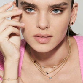 Nomination Italy- Teräsemaloitu Yksisarvinenketjuinen, korvakoru