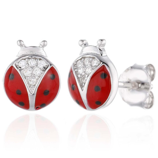 Classic silver- Hopeakorvakorut, leppäkerttu