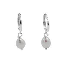 Silver Bar- Hopeakorvakorut, aito helmi