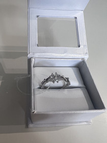 Classic silver- Sormus, apila. Hopea. USEITA KOKOJA!