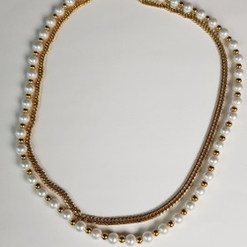 Bosie-  Kaulaketju, Helmi & teräs. Panssari 6/50cm