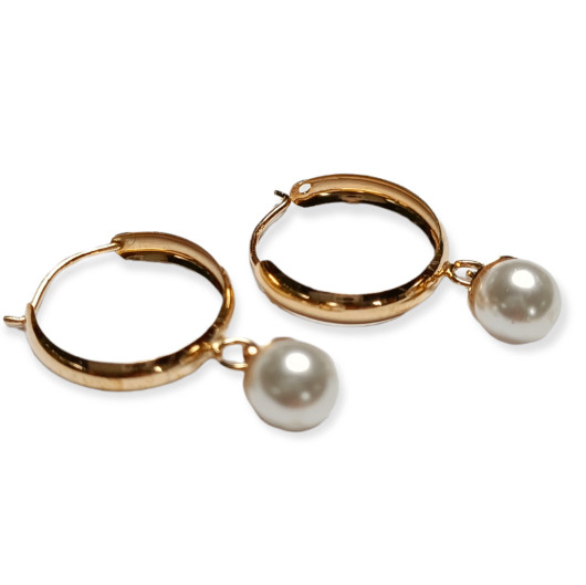 Kultakoru- Helmikorvakorut, rengas