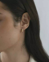 MOCKBERG- Pavé precious mini hoops, korvakorut