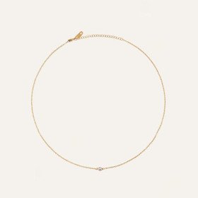 MOCKBERG- Thin diamond necklace, kaulakoru