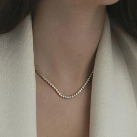 MOCKBERG- Shiny Tennis Necklace, kaulakoru