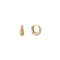 MOCKBERG- Pavé precious mini hoops, korvakorut