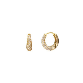 MOCKBERG- Pavé precious small hoops, korvakorut