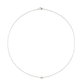 MOCKBERG- Thin diamond necklace, kaulakoru