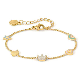 Nomination Italy- Teräsemaloitu FairyIcons- rannekoru