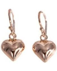 Silver Bar- Sydänkorvakorut, kullattu hopea. 