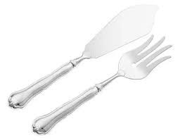 Suomi Chippendale, Kakkuottimet ja kahvilusikat 6kpl, hopeaa