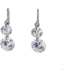 Silver Bar- Titaanikorvakorut, zircon